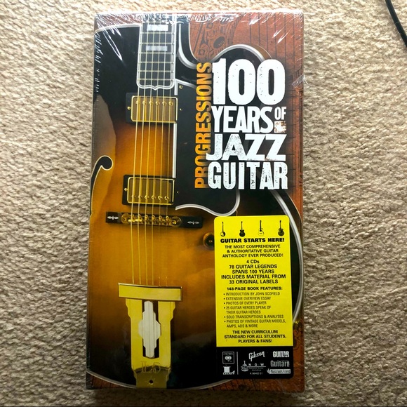 Sony Other - 4 CD Box Set Progressions 100 Years of Jazz Guitar NEW